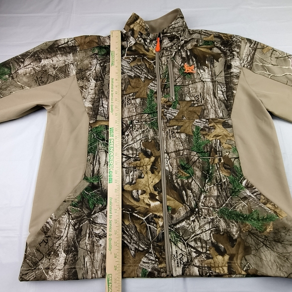 RealTree Xtra Camo Jacket Adult 2XL Softshell Full Zip Fleece Lined Hunting - Picture 10 of 14